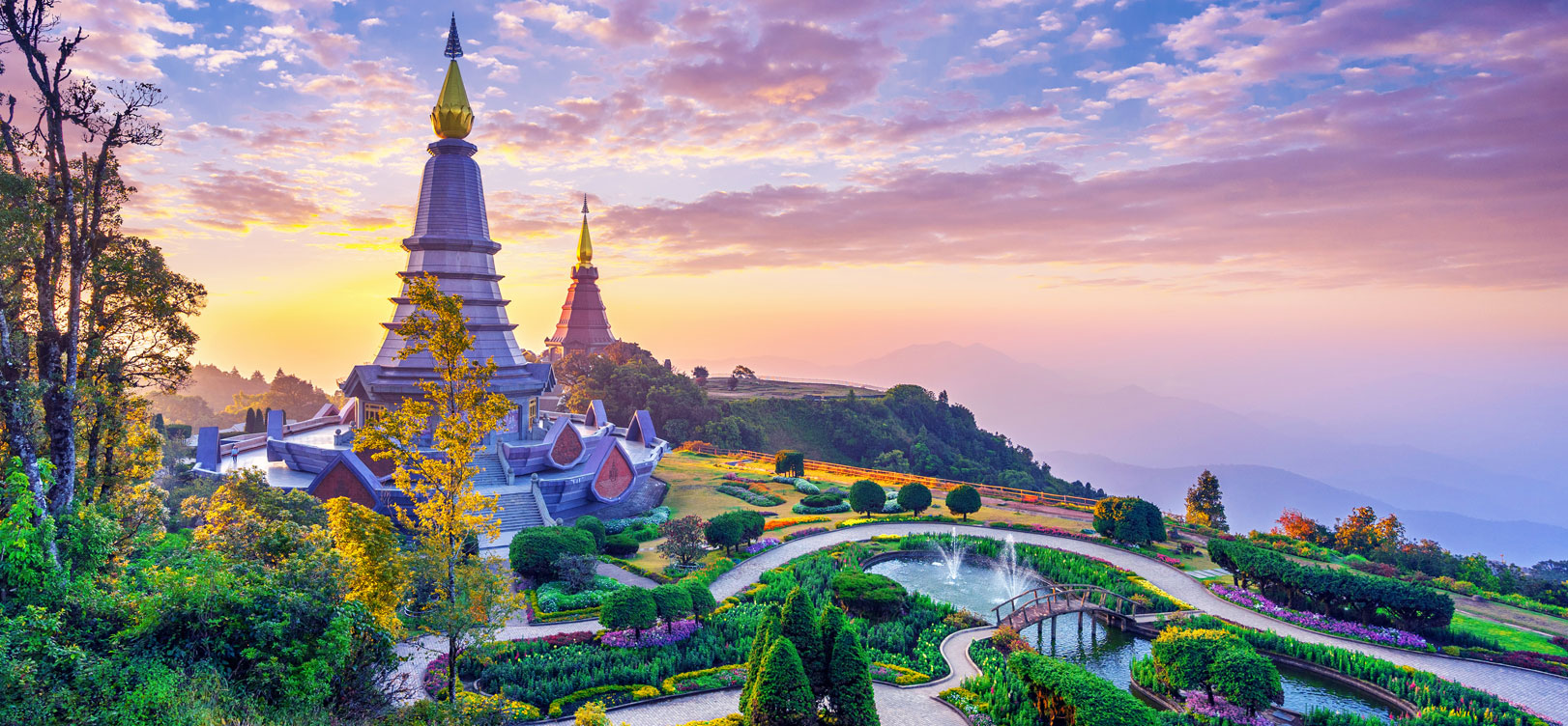 A temple on a hill